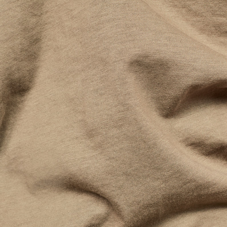 G-Star RAW® Raw Correct Rowinda Straight T-Shirt Beige fabric shot