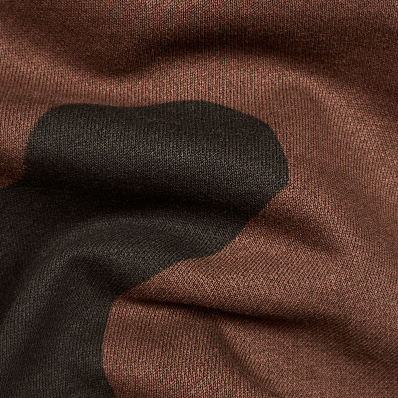 G-Star RAW® Oversized Dutch Camo Cropped Sweater Vert fabric shot