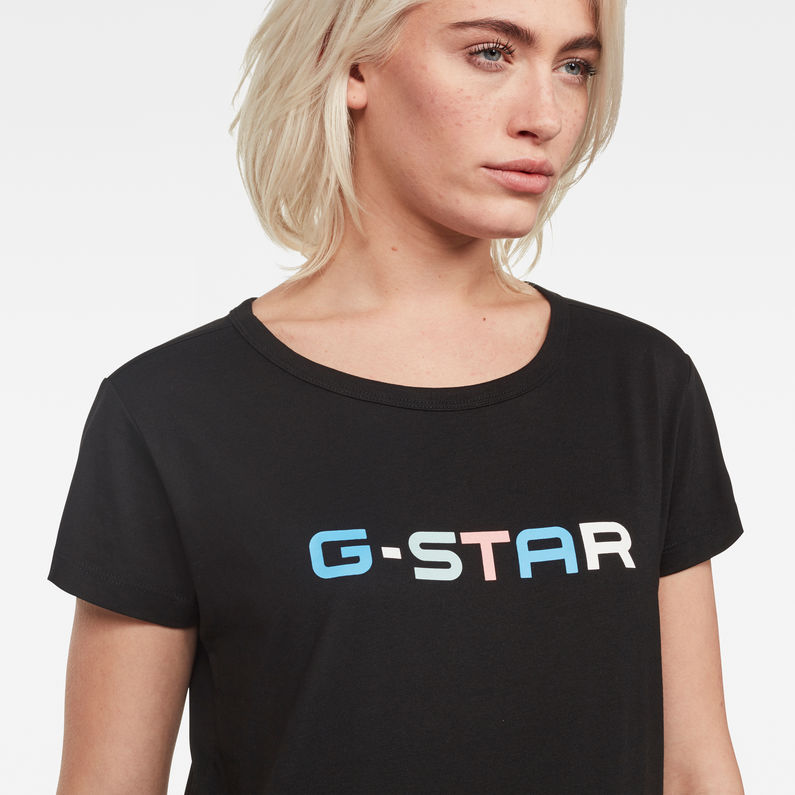 G-Star RAW® Vlutori Straight T-Shirt Black detail shot