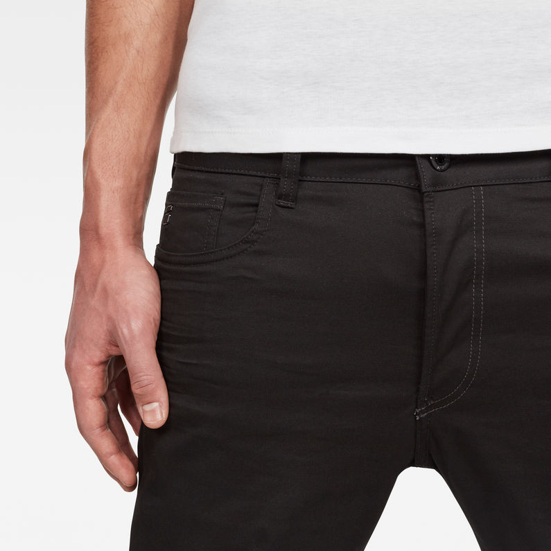 G-STAR® Motac-X Deconstructed 3D Slim Jeans Black detail shot buckle