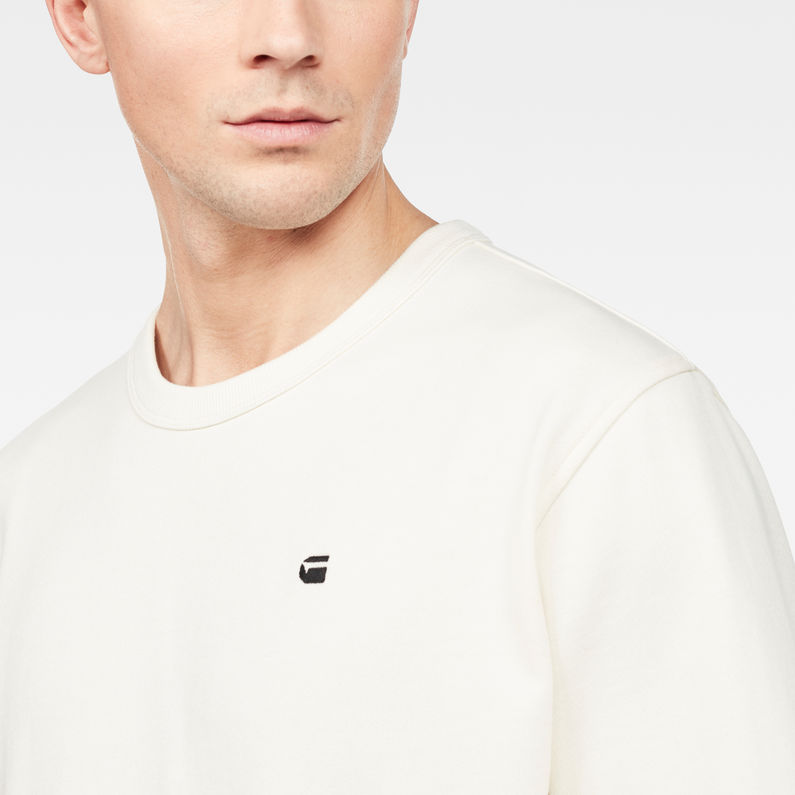 G-Star RAW® Core Hybrid Archive Sweater White detail shot