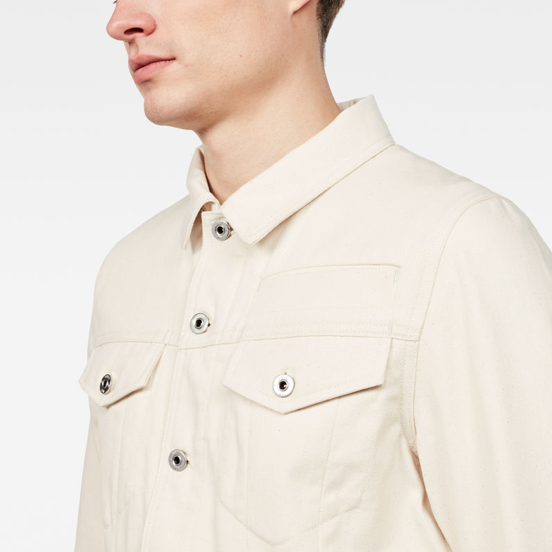 G-STAR® D-Staq 3D Deconstructed Jacket White detail shot