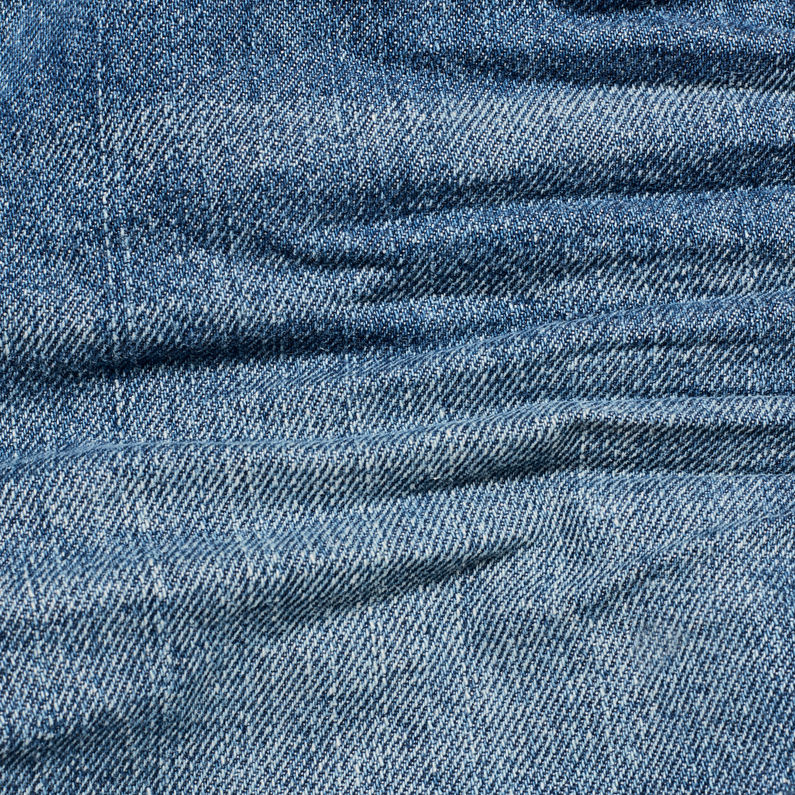 G-Star RAW® Arc Mid waist Ripped Shorts Bleu moyen fabric shot