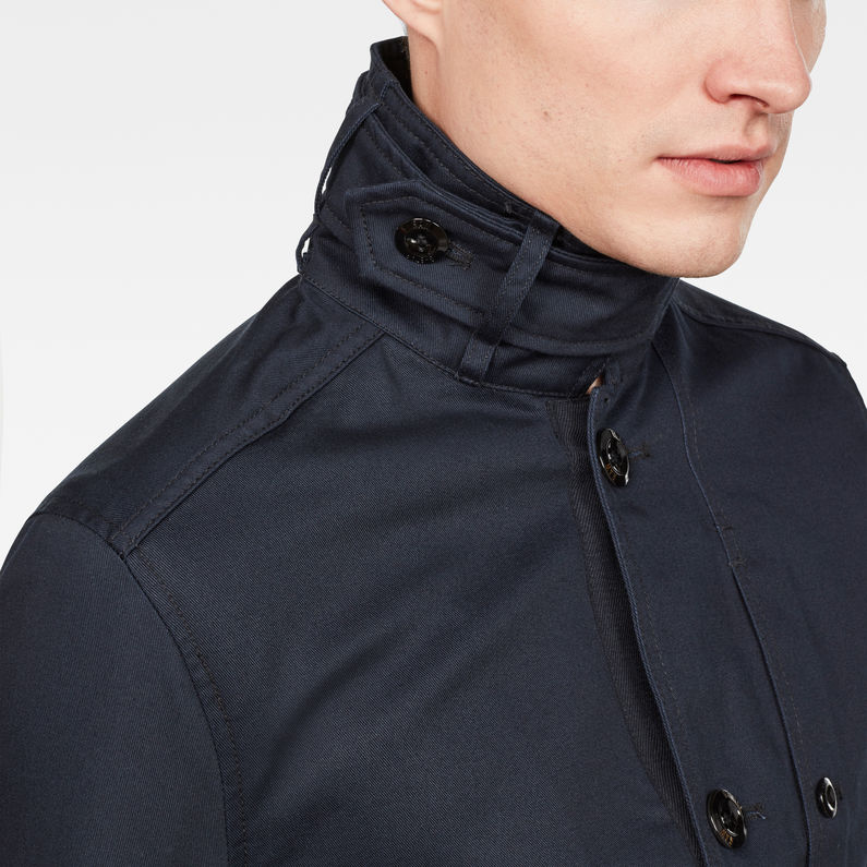 G-Star RAW® Garber Trench Dark blue detail shot