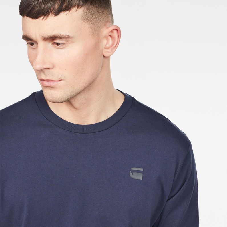 G-Star RAW® Raw Correct Korpaz Loose Long T-Shirt Dark blue detail shot