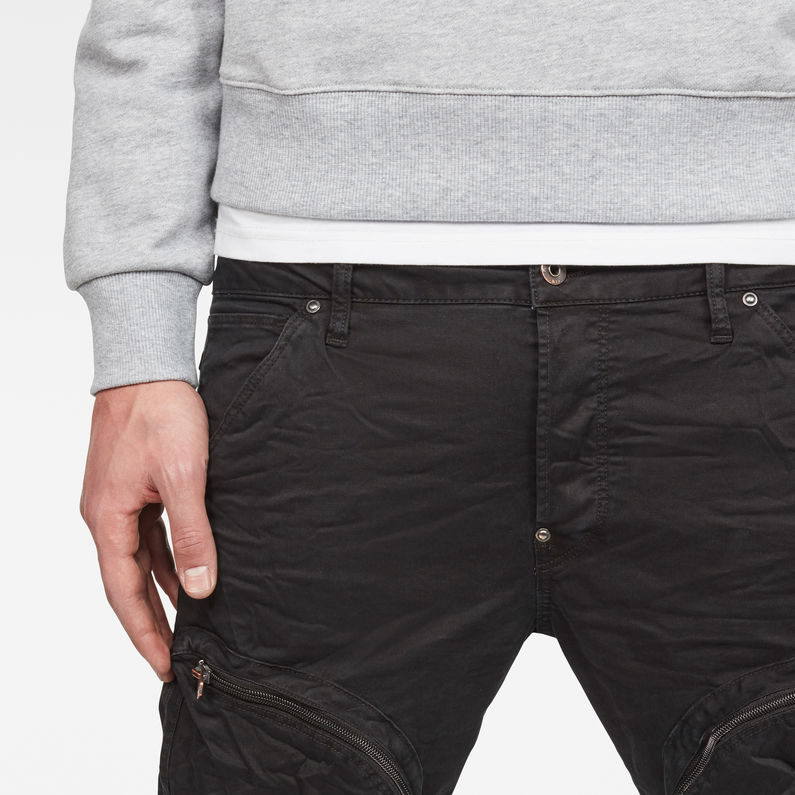 G-Star RAW® Air Defence Zip 5620 3D Slim Pants Black detail shot