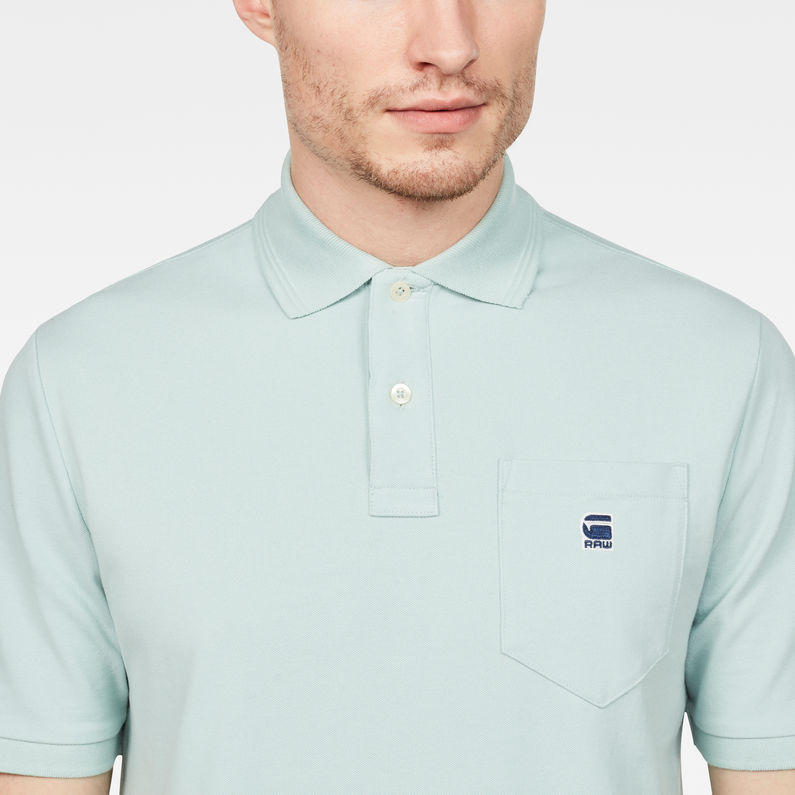 G-Star RAW® Core Pocket Polo Light blue detail shot