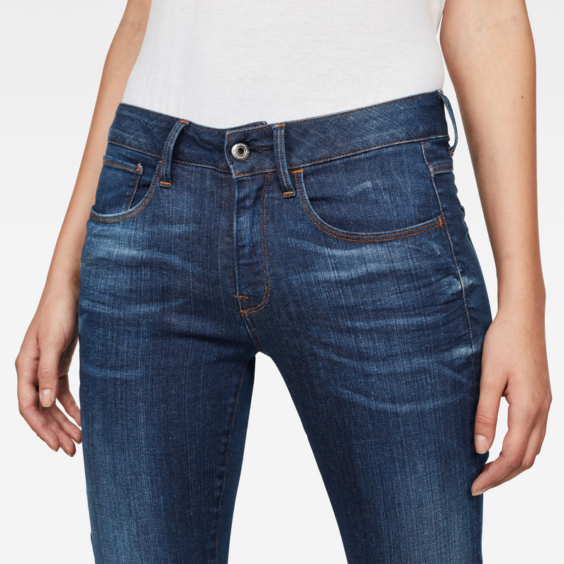 G-STAR® 3301 Deconstructed Mid Waist Skinny Jeans Dunkelblau