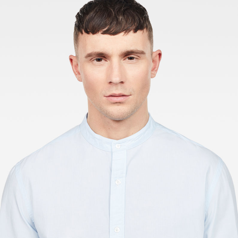 G-Star RAW® Bristum Collarless Relaxed Shirt Light blue