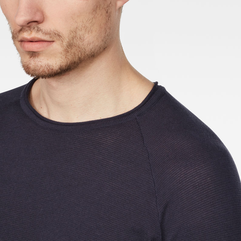 G-STAR® Core straight Knit Dark blue detail shot