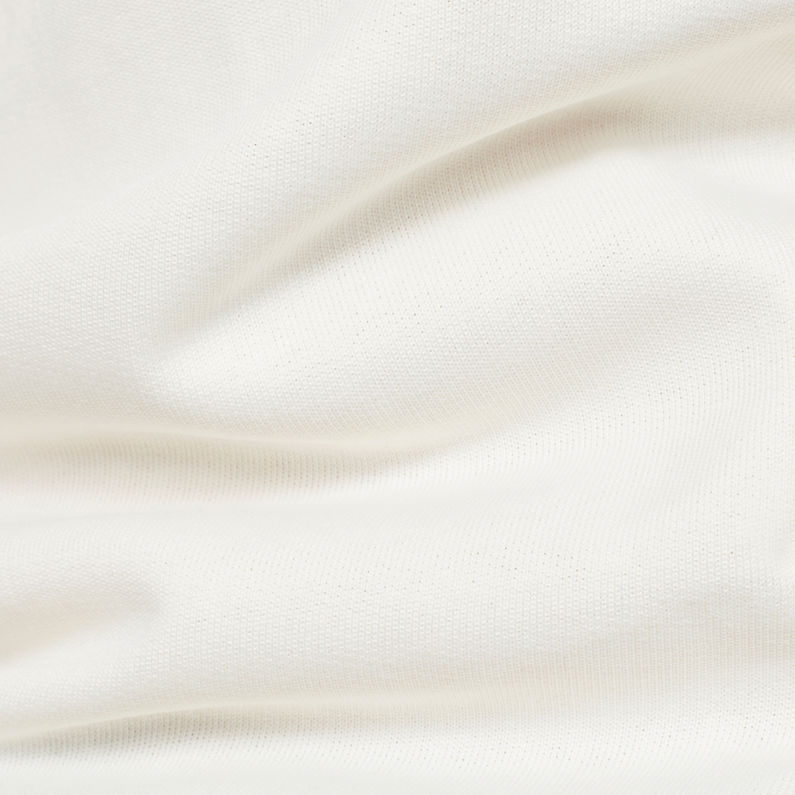 G-Star RAW® Motac-X Oversized Hooded Sweater Blanc fabric shot