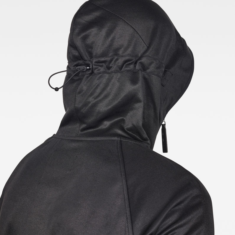 G-STAR® Strett Slim Hooded Zip Thru Sweater Black