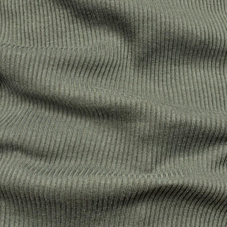 G-Star RAW® Xinva Slim Funnel Top Green fabric shot