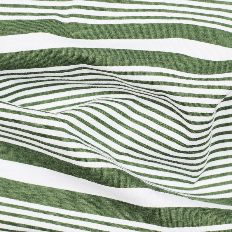 G-Star RAW® Collyde Stripe 5 T-Shirt Green fabric shot