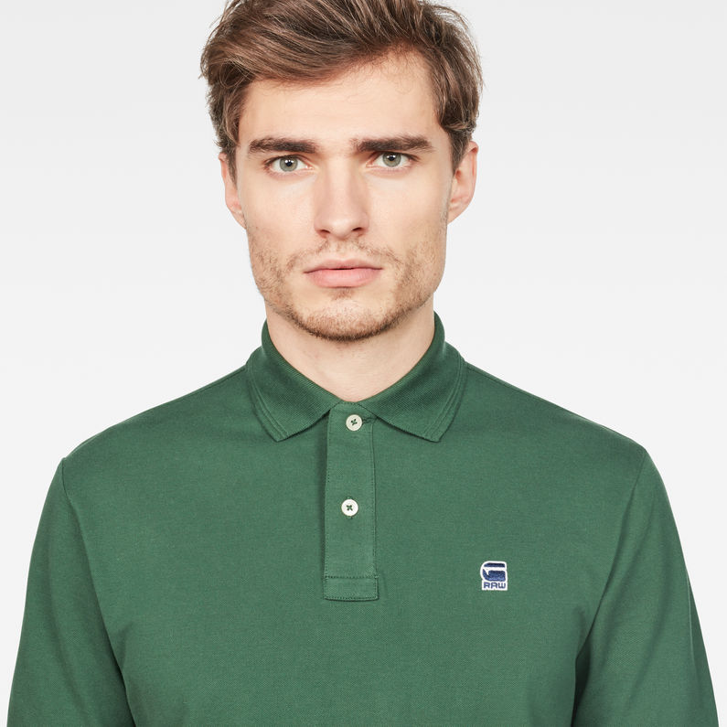 G-Star RAW® Dunda Polo Green detail shot