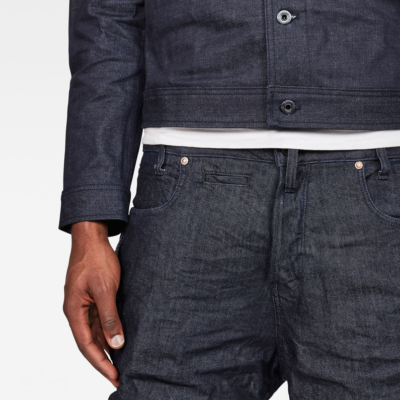 G-Star RAW® Raw Essentials Staq Parachute 3D Loose Cropped Pants Dark blue detail shot