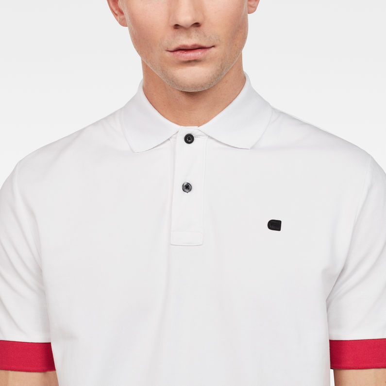 G-Star RAW® Core Polo White detail shot