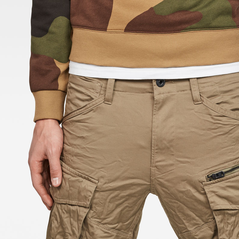 G-Star RAW® Rovic Zip 3D Tapered Cargo Pants Green detail shot