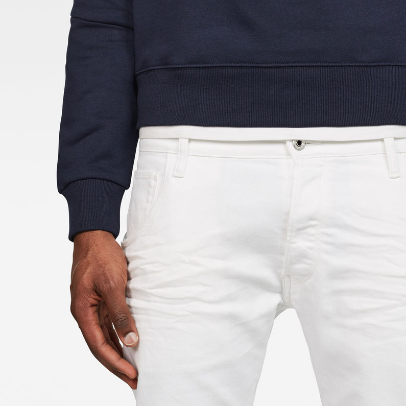 G-Star RAW® Arc 3D 1/2-Length Shorts White detail shot buckle