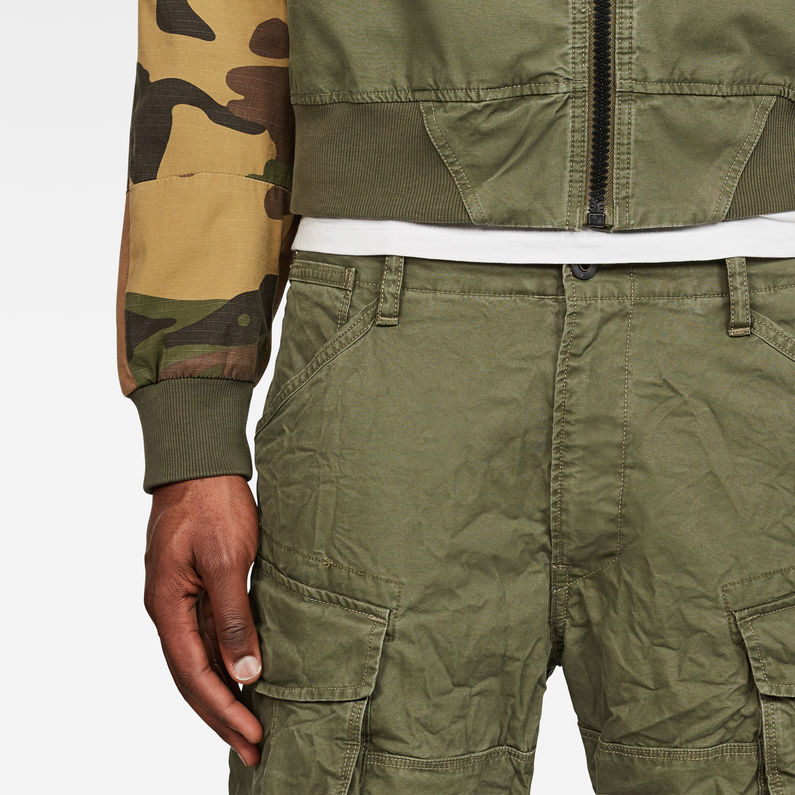 G-Star RAW® Rovic Tone-Mix Loose 1/2-Length Shorts Green detail shot