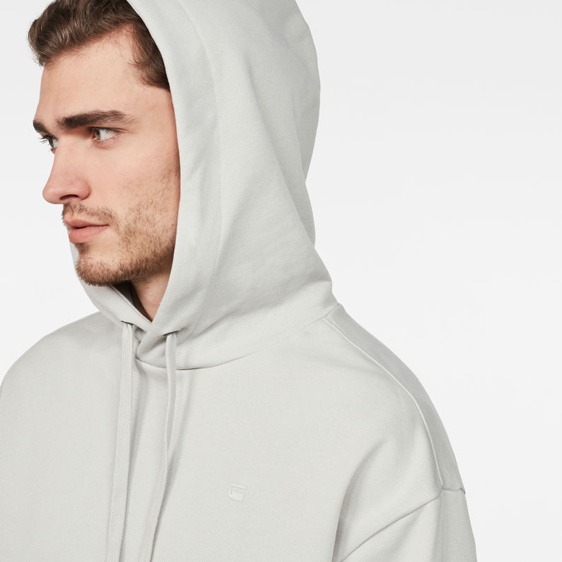 G-Star RAW® Spiraq Stor Hooded Sweater Grey detail shot