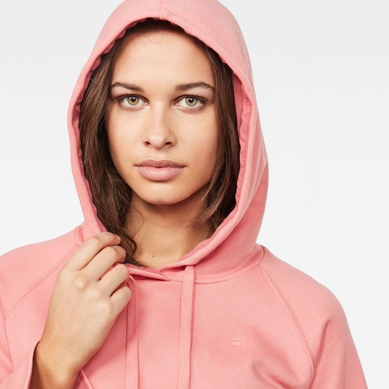 G-Star RAW® Spiraq Straight Hooded Sweater Pink detail shot
