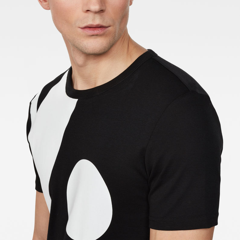 G-Star RAW® Zeabel Slim T-Shirt Black detail shot