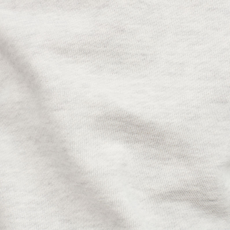 G-Star RAW® Core Stripe Cropped 3D Tapered Sweatpants Blanc fabric shot