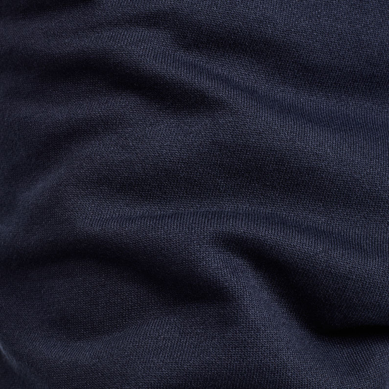 G-STAR® Core Stripe Cropped 3D Tapered Sweatpants Dark blue fabric shot