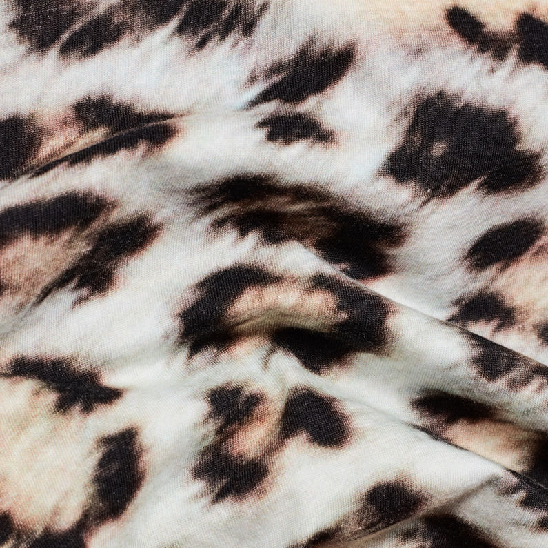 G-Star RAW® Leopard Straight T-Shirt Blanco fabric shot