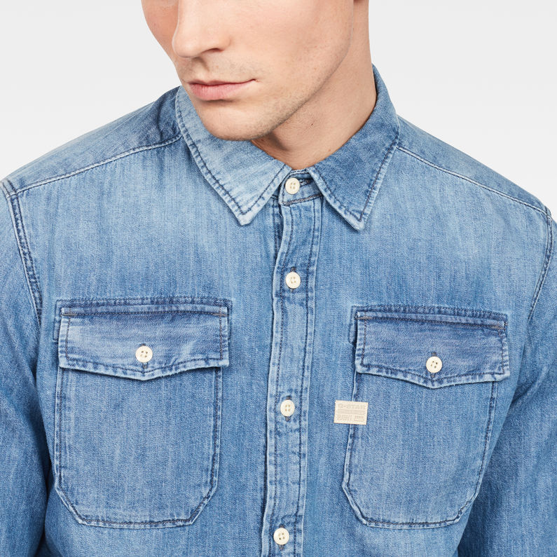 G-STAR® Landoh Shirt Bleu moyen