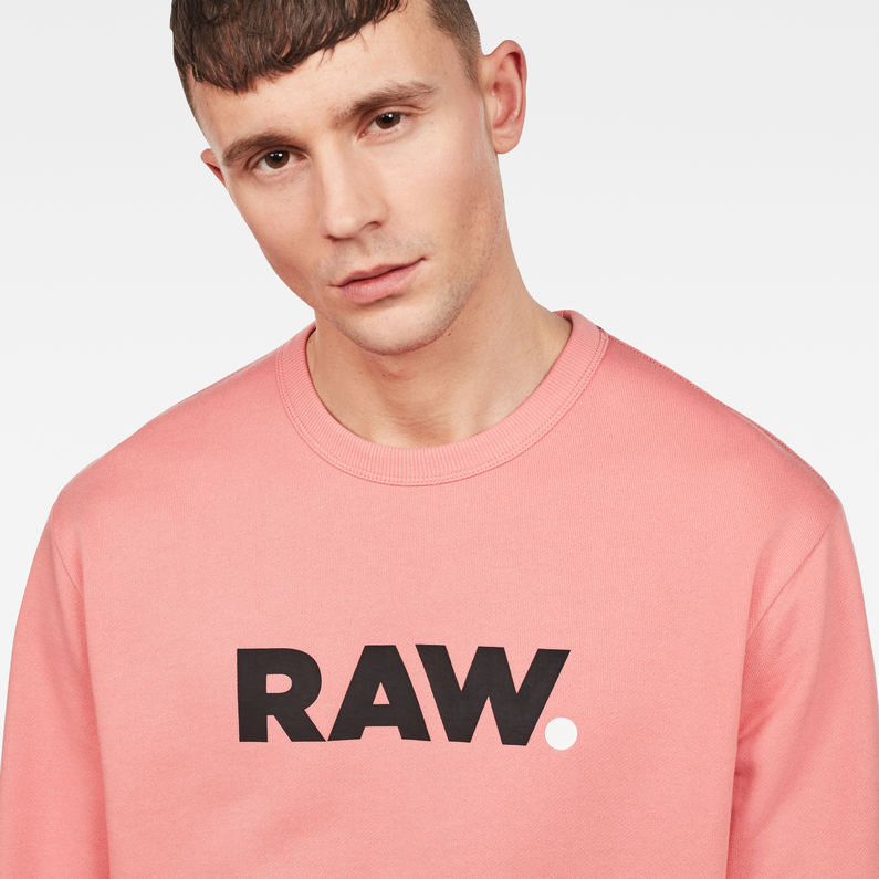 G-Star RAW® Misi Stalt Deconstructed Hooded Sweater Rosa detail shot