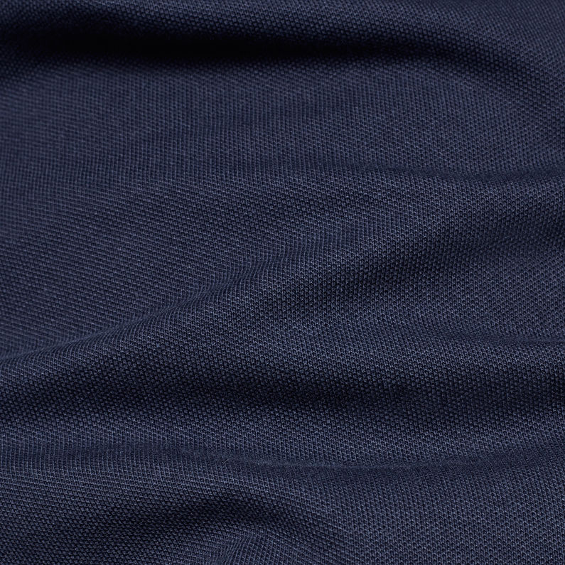 G-Star RAW® Raw Correct Polo 1/2-Sleeve Flare Dress Dunkelblau fabric shot