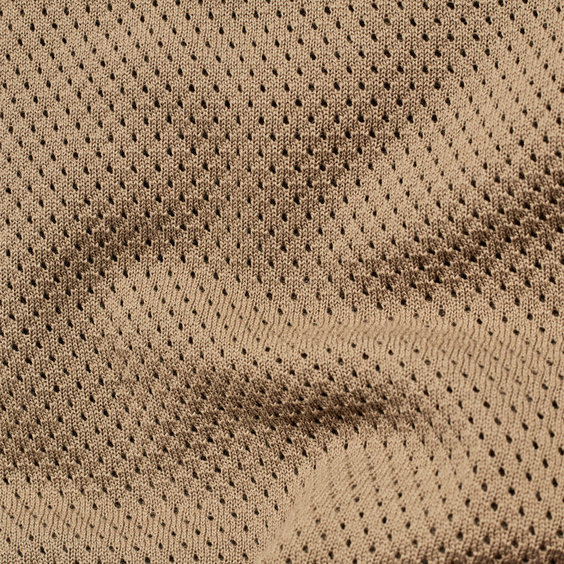 G-STAR® Boxy Mesh Knit Green fabric shot