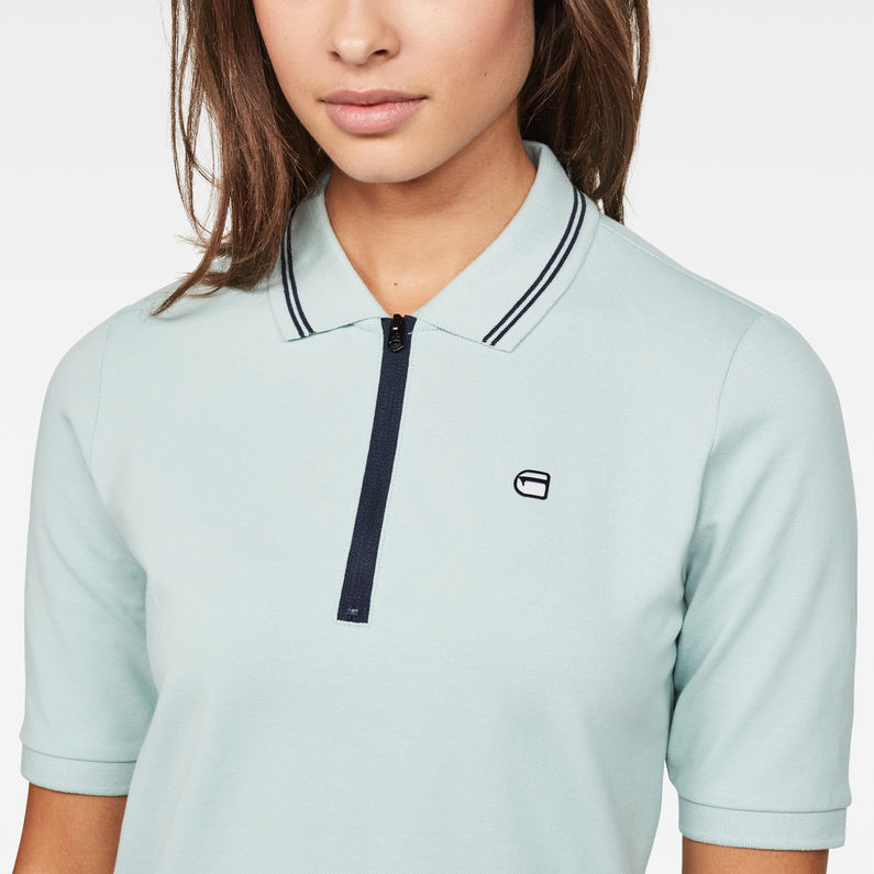 G-Star RAW® Raw Correct Slim 1/2-Sleeve Polo Light blue