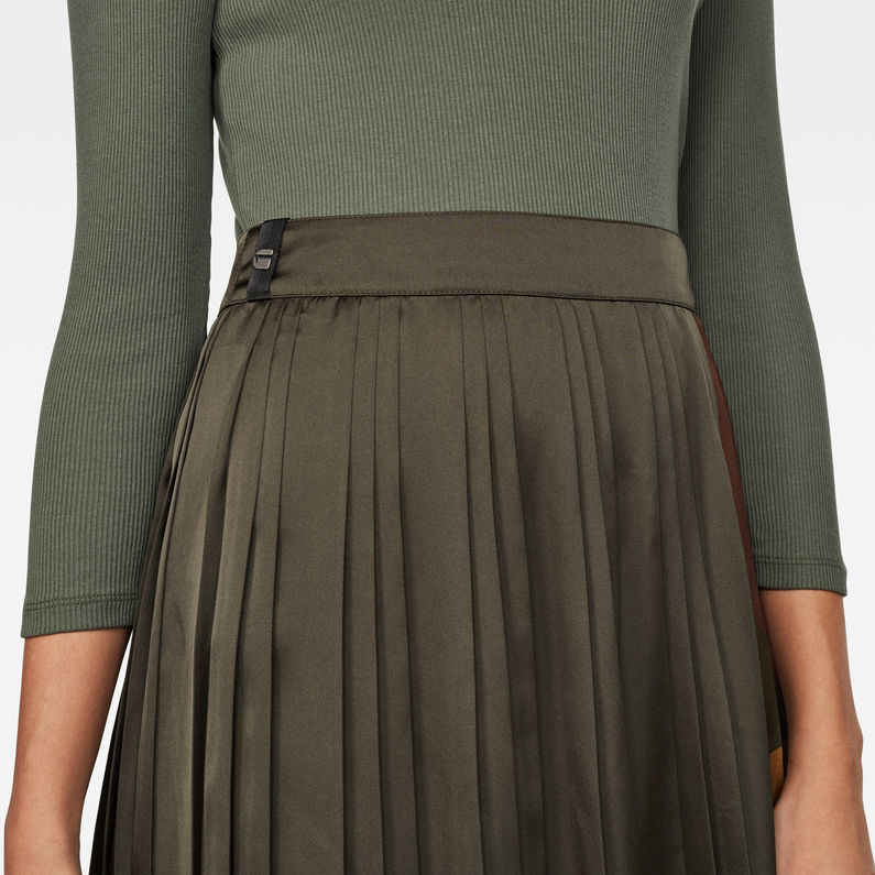 G-STAR® G-Star High waist Plisse Skirt Grijs