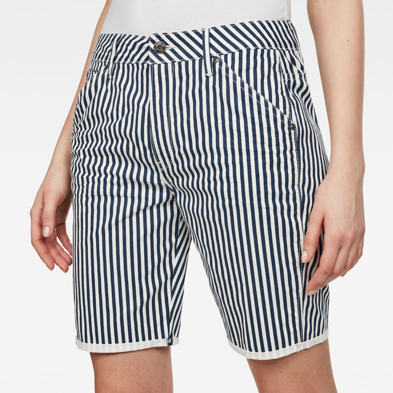 G-STAR® 5621 Boyfriend Women's Shorts  White detail shot buckle