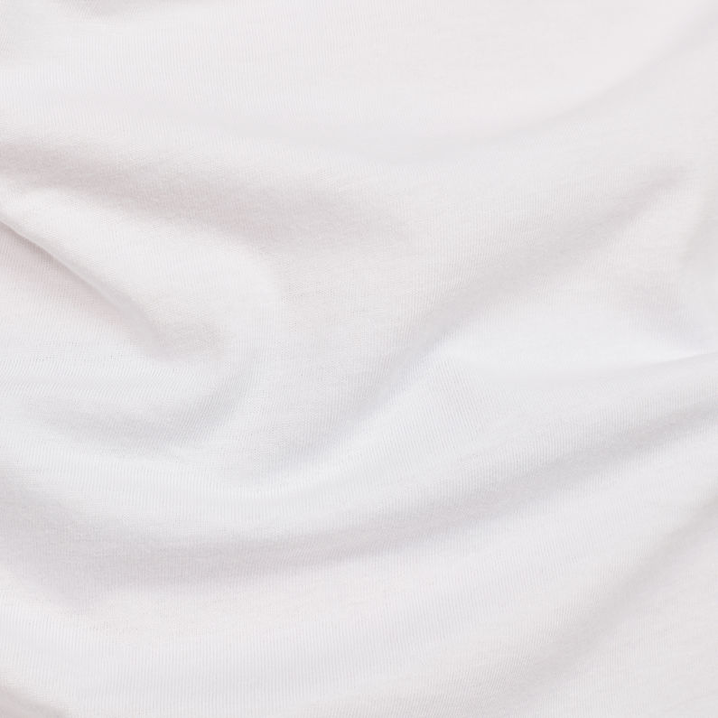 G-Star RAW® Kremen T-Shirt Blanc fabric shot