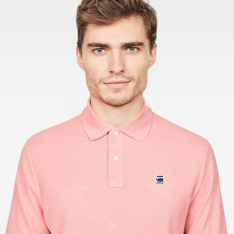 G-Star RAW® Raw Correct Core Polo Pink detail shot