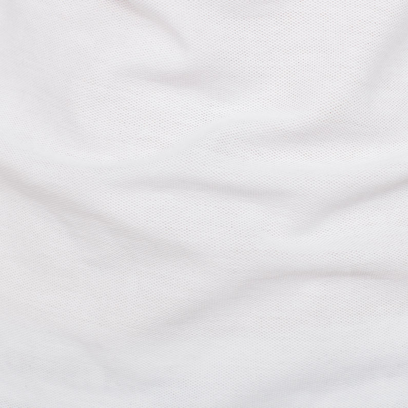 G-Star RAW® Raw Correct Core Polo Weiß fabric shot