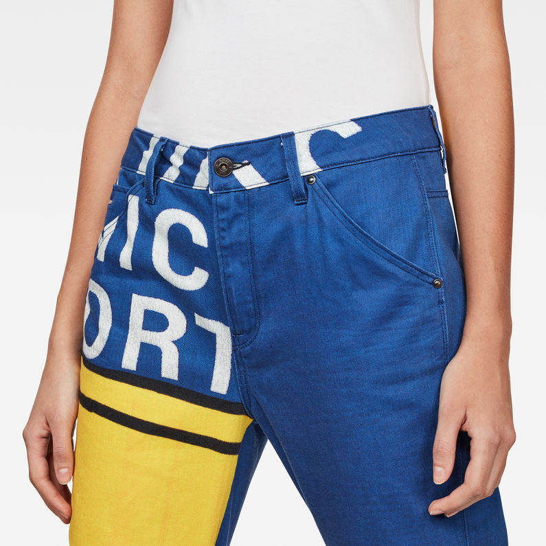 G-STAR® 5622 3D Mid waist Boyfriend Color Jeans Dunkelblau