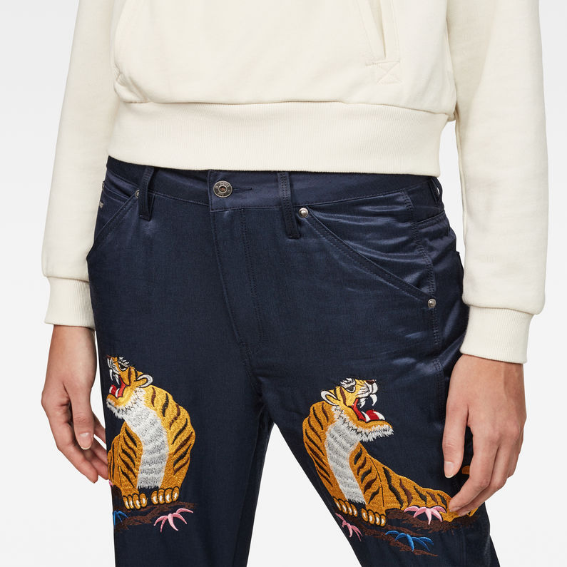 G-STAR® 5622 3D Mid waist Boyfriend Color Jeans Dunkelblau