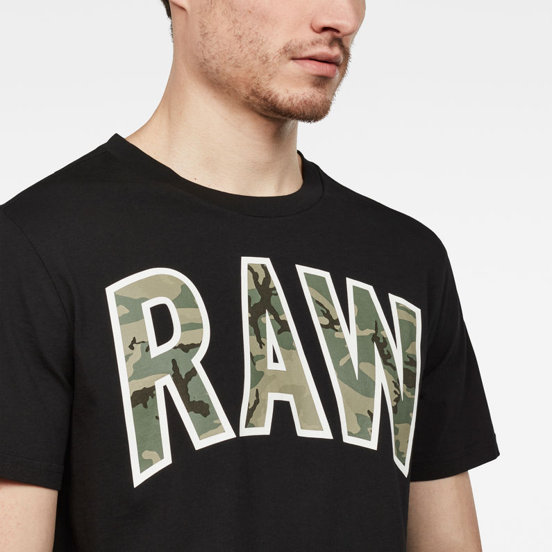 G-Star RAW® Poskin T-shirt Black detail shot