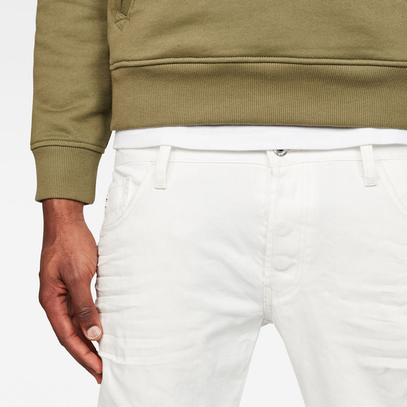 G-STAR® Motac Deconstructed Slim Cropped Jeans Weiß