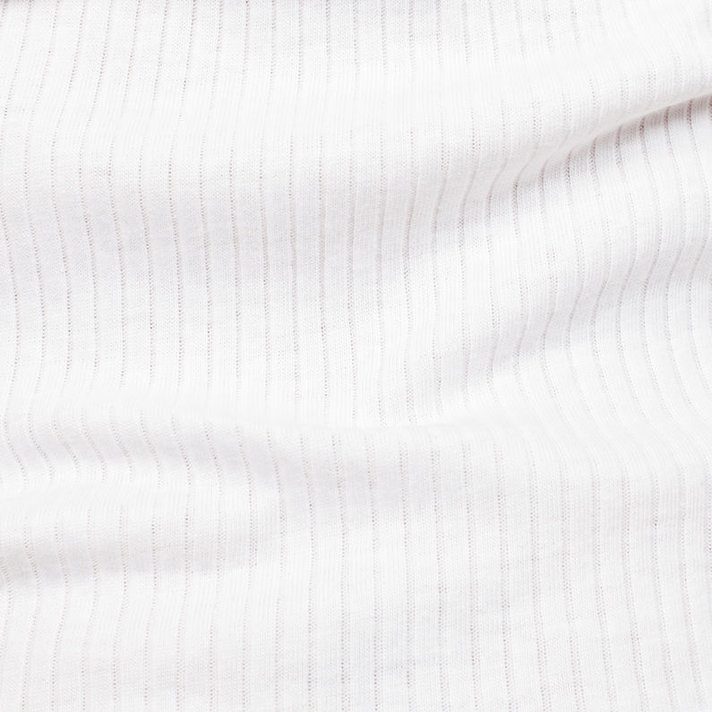 G-Star RAW® Silber Ringer Cropped T-Shirt White fabric shot