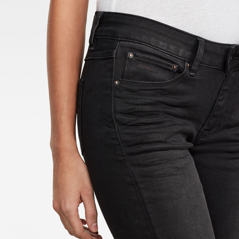G-Star RAW® 3301 High Waist Skinny Jeans Schwarz