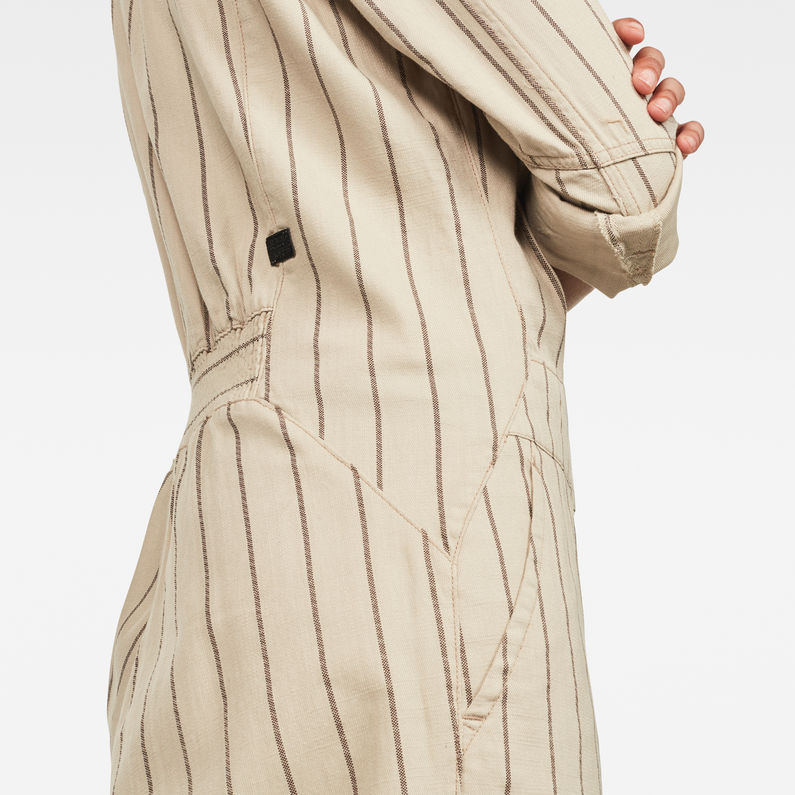 G-Star RAW® Avernus Racer Jumpsuit Beige detail shot