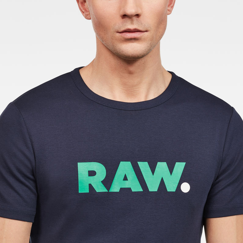 G-Star RAW® Lyl Slim T-Shirt Dark blue detail shot