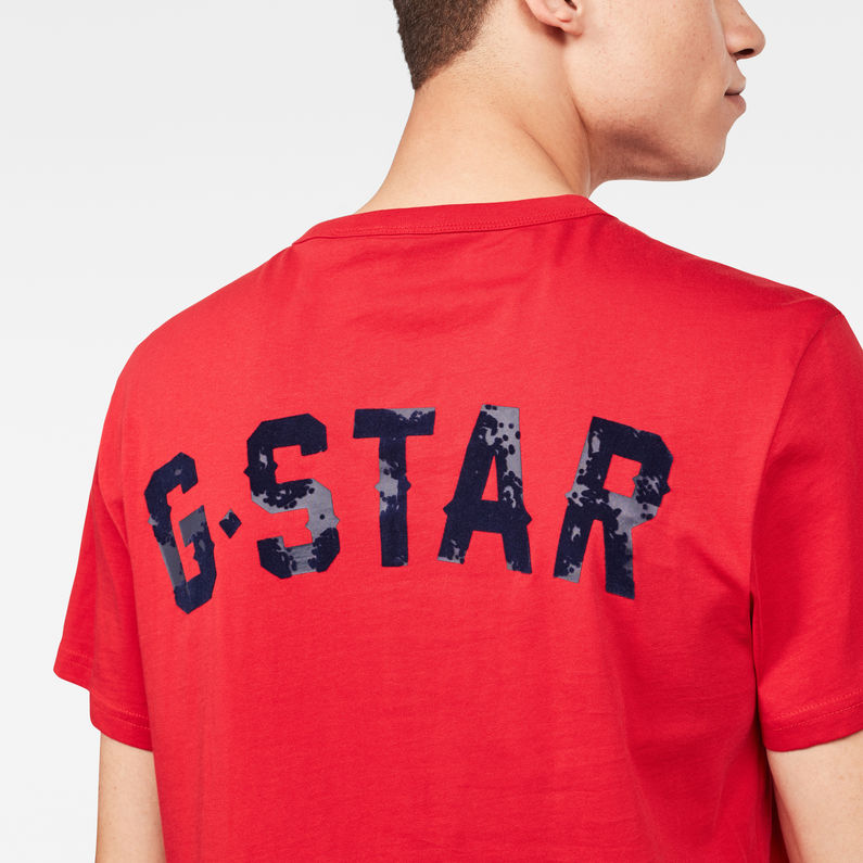 red g star raw shirt