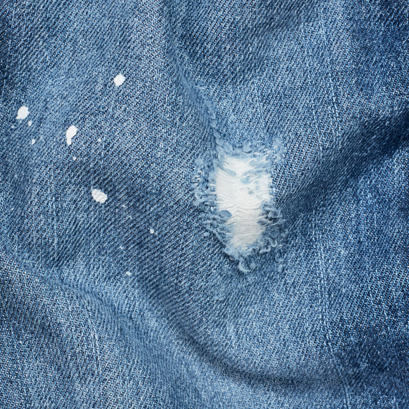 G-STAR® 3301 Ultra High Straight Ripped 7/8-Length Jeans Medium blue